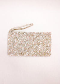 Pebbles Beaded Clutch
