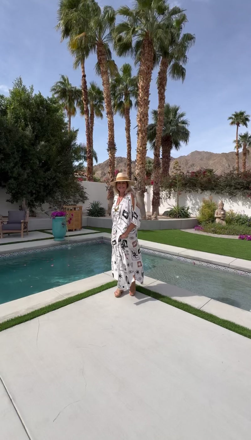 Stella Open Shoulder Caftan