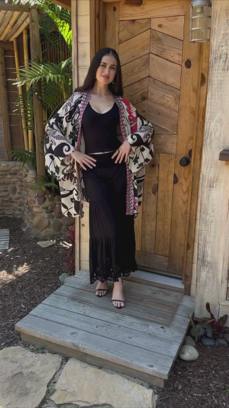Bombay Short Jeweled Kimono