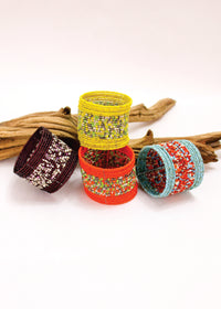 Blurred Lines Beaded Cuff