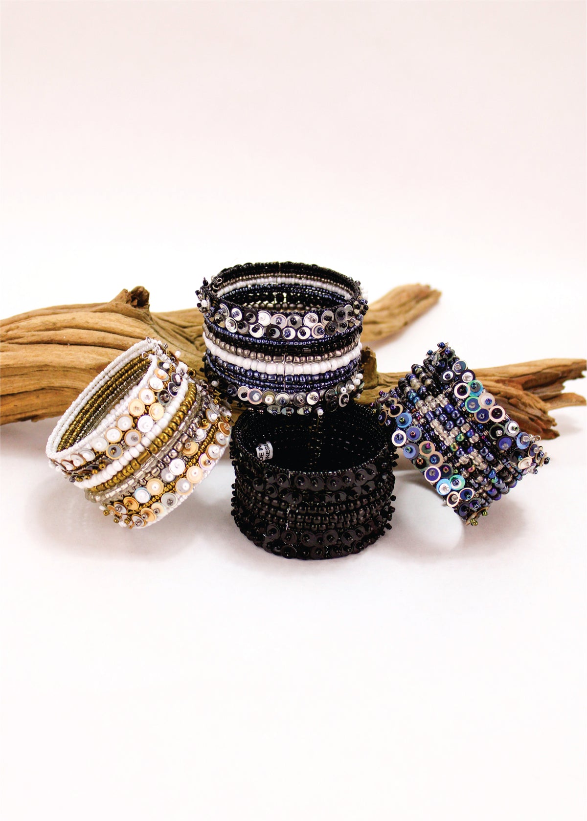 Glitz & Bead Cuff 4-Pack