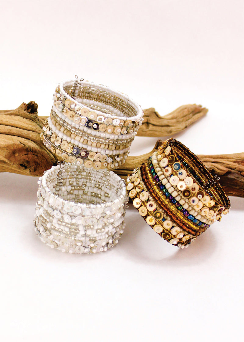 Glitz & Bead Cuff 4-Pack