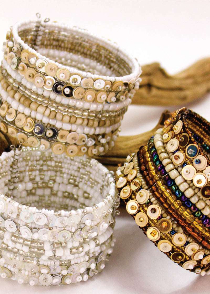 Glitz & Bead Cuff 4-Pack