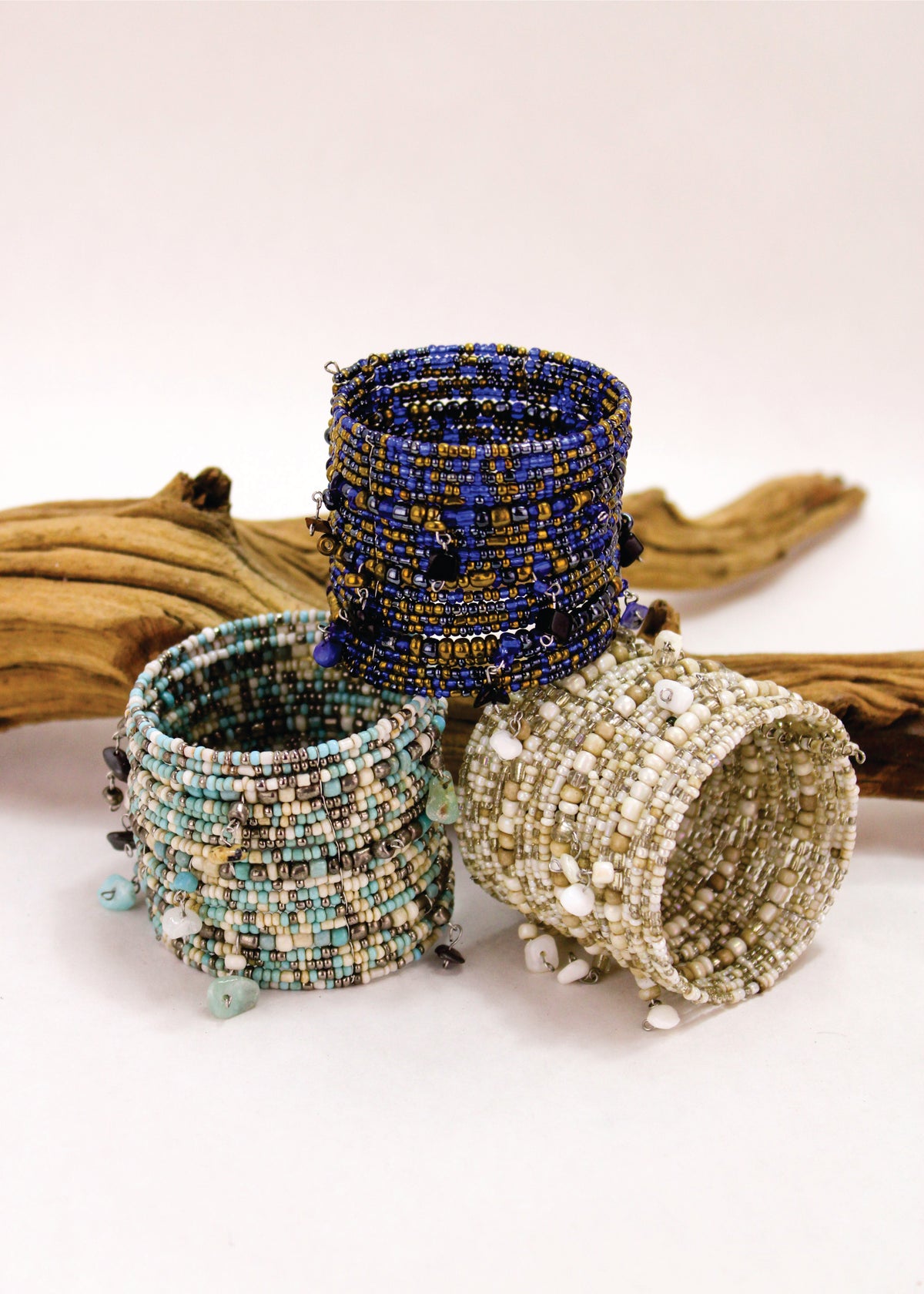 On The Cliffs Gemstone Beaded Cuff | Shop Bali Queen