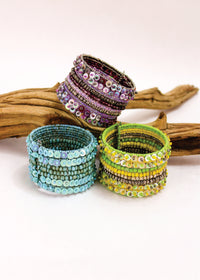 Glitz & Bead Cuff 4-Pack