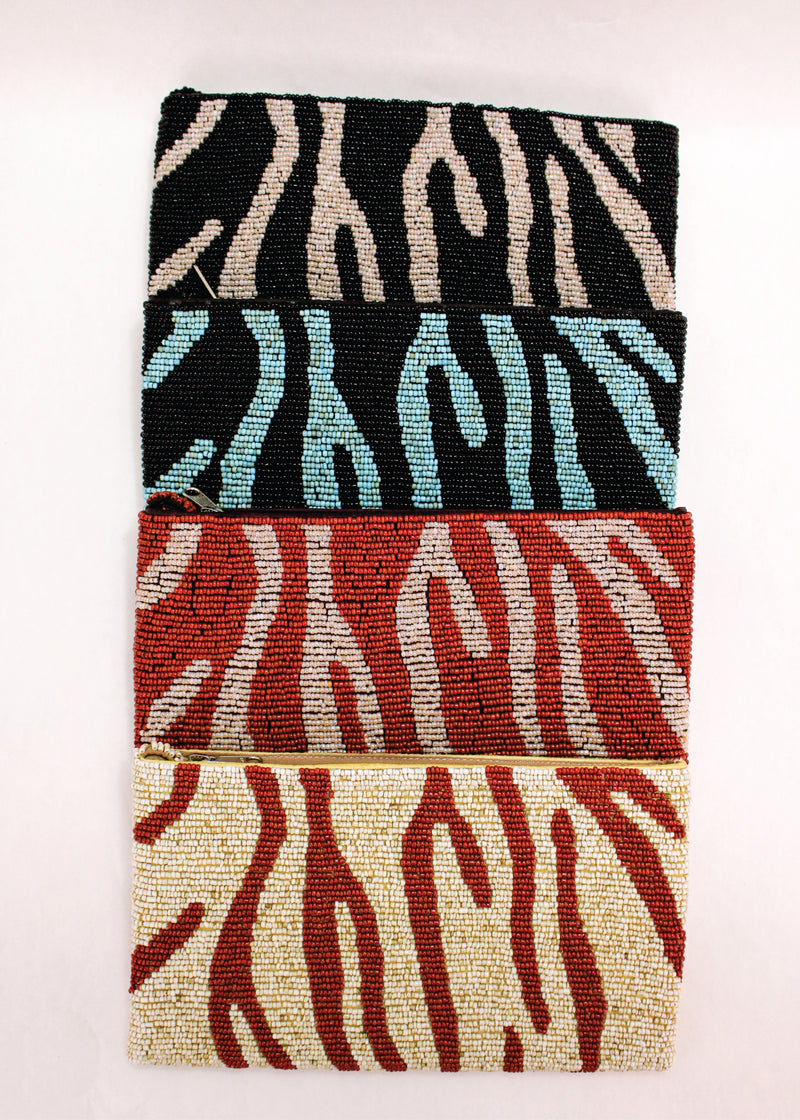 Zebra Beaded Clutch | Shop Bali Queen