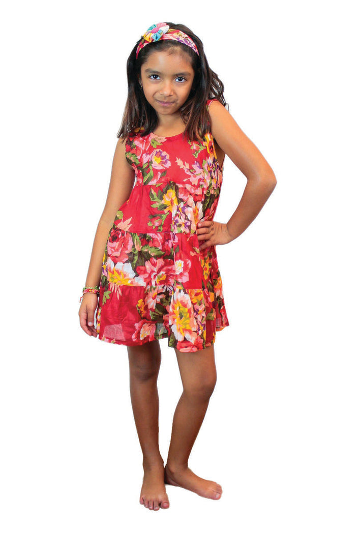 kids, peony, floral dress, girls dress, kids clothing