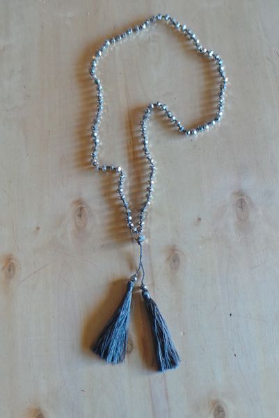 Showgirl Crystal Tassel Necklace