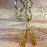 Showgirl Crystal Tassel Necklace