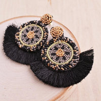 Navi Beaded Fan Earrings | Shop Bali Queen