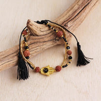 Golden Hamsa Pull Bracelet