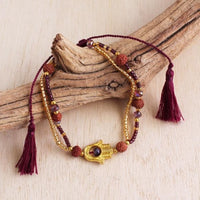 Golden Hamsa Pull Bracelet