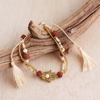 Golden Hamsa Pull Bracelet