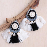 Crochet Fan Earrings