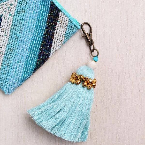 Golden Bells Tassel Keychain