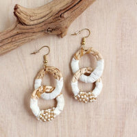 Raffia Link Earrings | Shop Bali Queen