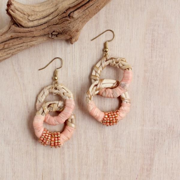 Raffia Link Earrings | Shop Bali Queen