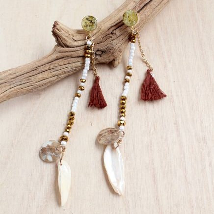 Druzy Shell Earring | Shop Bali Queen
