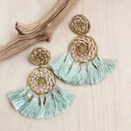 Wicker Disc Earring | Shop Bali Queen