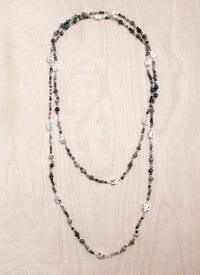 Ocean Jasper Layering Alloy Necklace