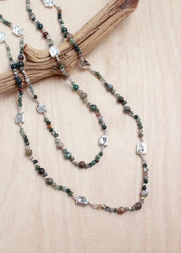 Ocean Jasper Layering Alloy Necklace