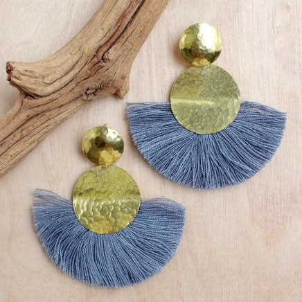 Hammered Discs Earring