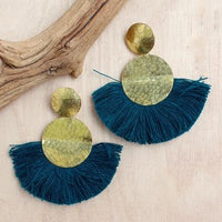 Hammered Discs Earring