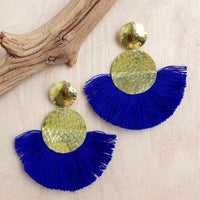 Hammered Discs Earring