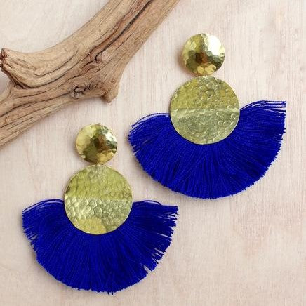 Hammered Discs Earring