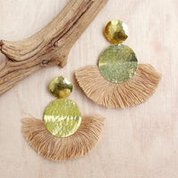 Hammered Discs Earring