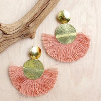 Hammered Discs Earring
