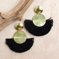 Hammered Discs Earring