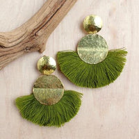 Hammered Discs Earring