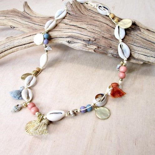 Cowrie and Tassel Choker | Shop Bali Queen