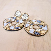 Stained Glasses Beaded Earrings