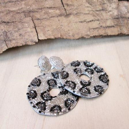 Jungle Print Disc Earrings | Shop Bali Queen