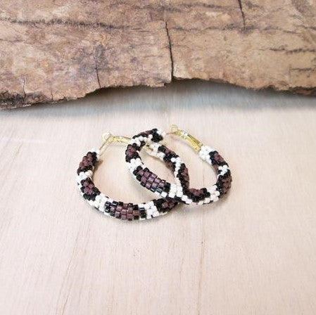Jungle Print Hoop Earrings | Shop Bali Queen