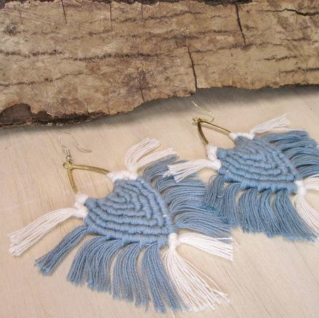 Macrame Fringe Earrings | Shop Bali Queen