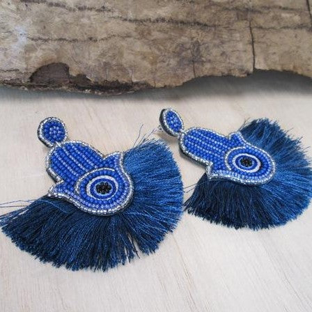 Hamsa Fan Earring | Shop Bali Queen