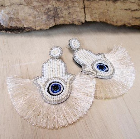 Hamsa Fan Earring | Shop Bali Queen