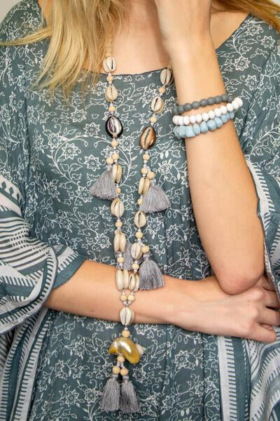 Kimberley Shell Tassel Necklace | Shop Bali Queen