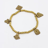 India Charm Alloy Stretch Bracelet