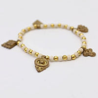 India Charm Alloy Stretch Bracelet