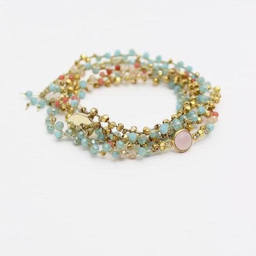 Thai Crystal Wrap Bracelet