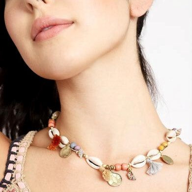 Cowrie and Tassel Choker | Shop Bali Queen