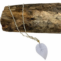Knotted Leaf Necklace