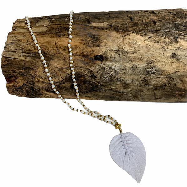 Knotted Leaf Necklace