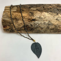 Knotted Leaf Necklace