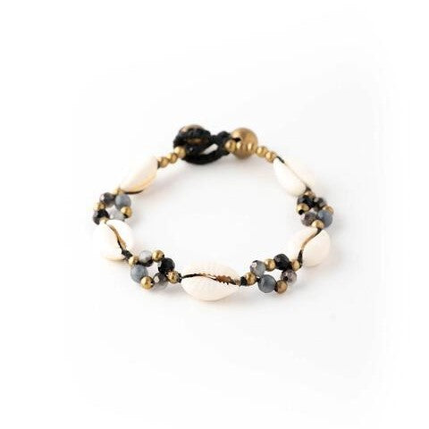 Crystal Cowrie Bracelet 4-Pack