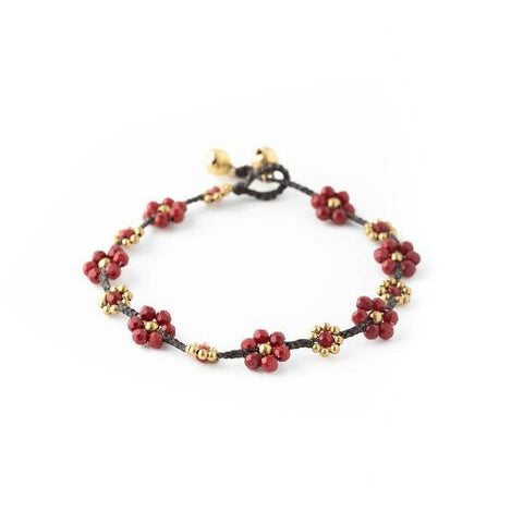 Crystal Flower Anklet 5 Pack | Shop Bali Queen